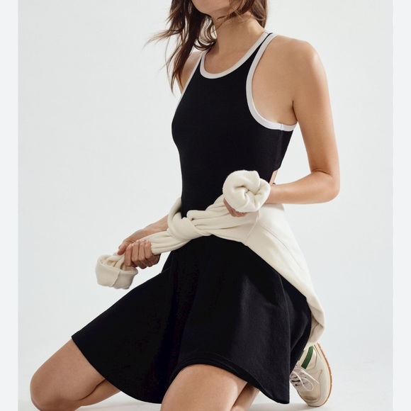 Anthropologie Dresses & Skirts - Anthropologie Black and White Daily Practice Dress Size Medium